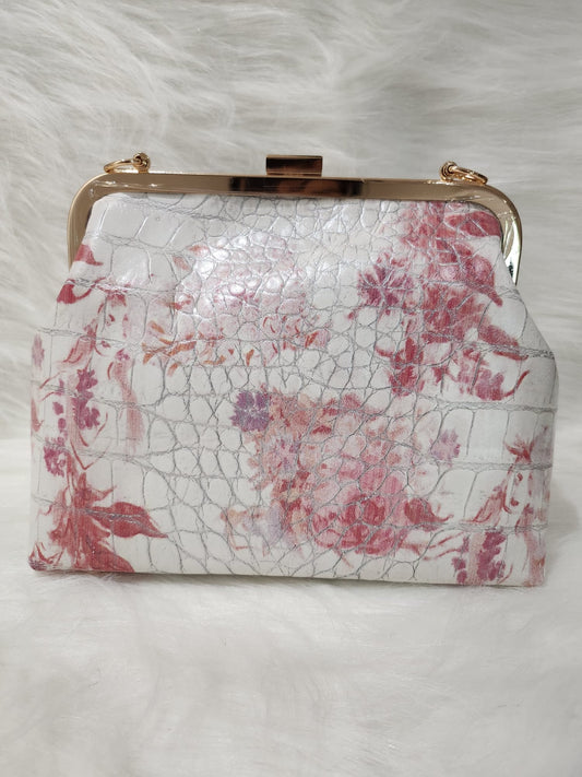 1SC_RC001; SHOULDERCARRY WHITE/PINK BAG