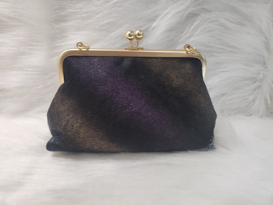 1CB_SF005; CROSSBODY PURPLE/BLACK BAG